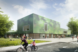 AGC Glass levert Colorbel glas in drie kleuren voor brede school Het Dok